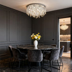 Glass Flush Mount Ceiling Light French Eye-Caring Creative Light