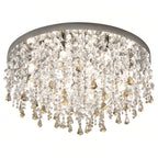 Glass Flush Mount Ceiling Light French Eye-Caring Creative Light