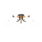 Glass Flush Mount Lighting Modern Creative LED Ceiling Light