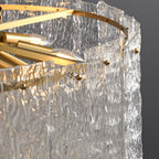 Luxury Full Copper Glass Flush Mount