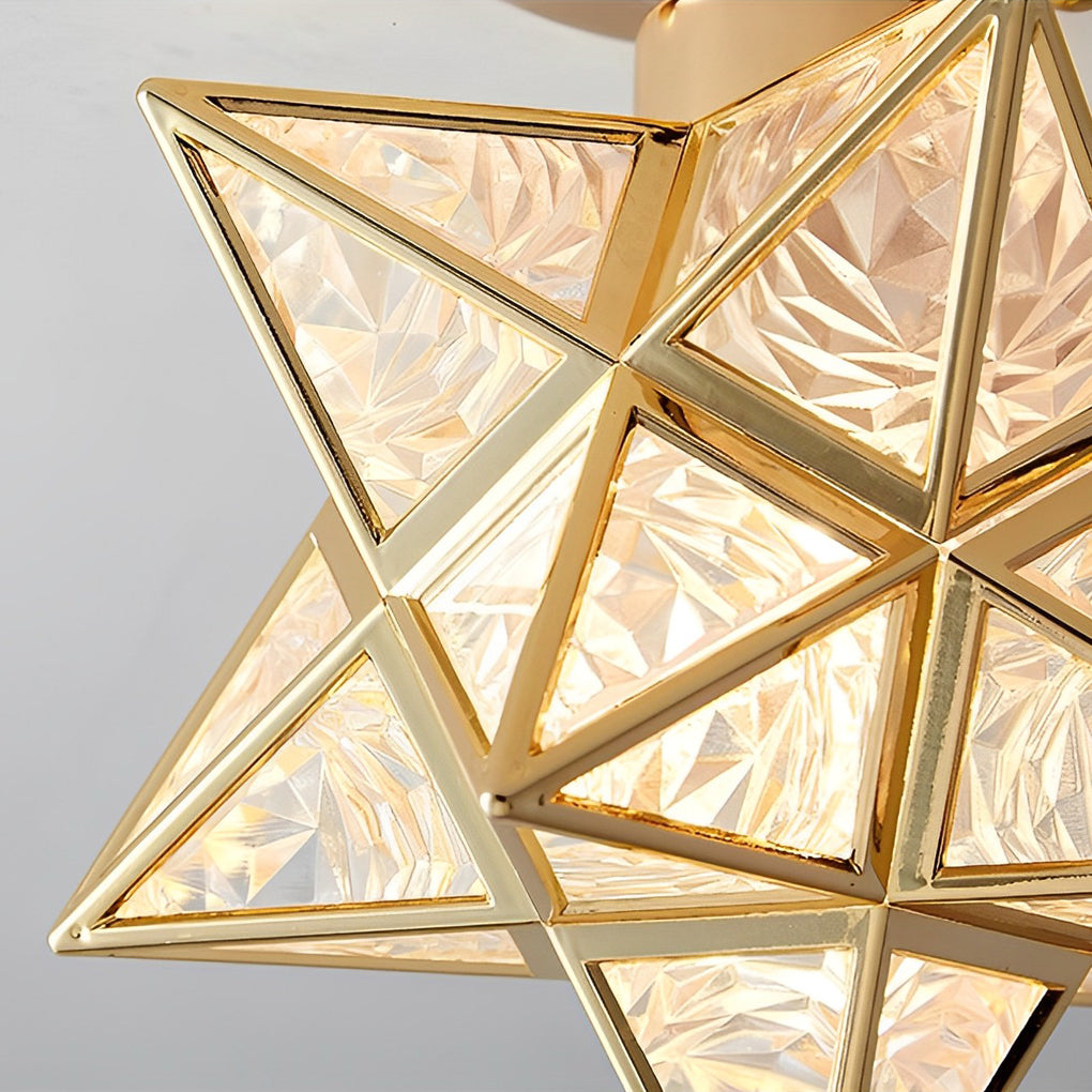 Starburst Pendant Light Modern Metal Ceiling Light