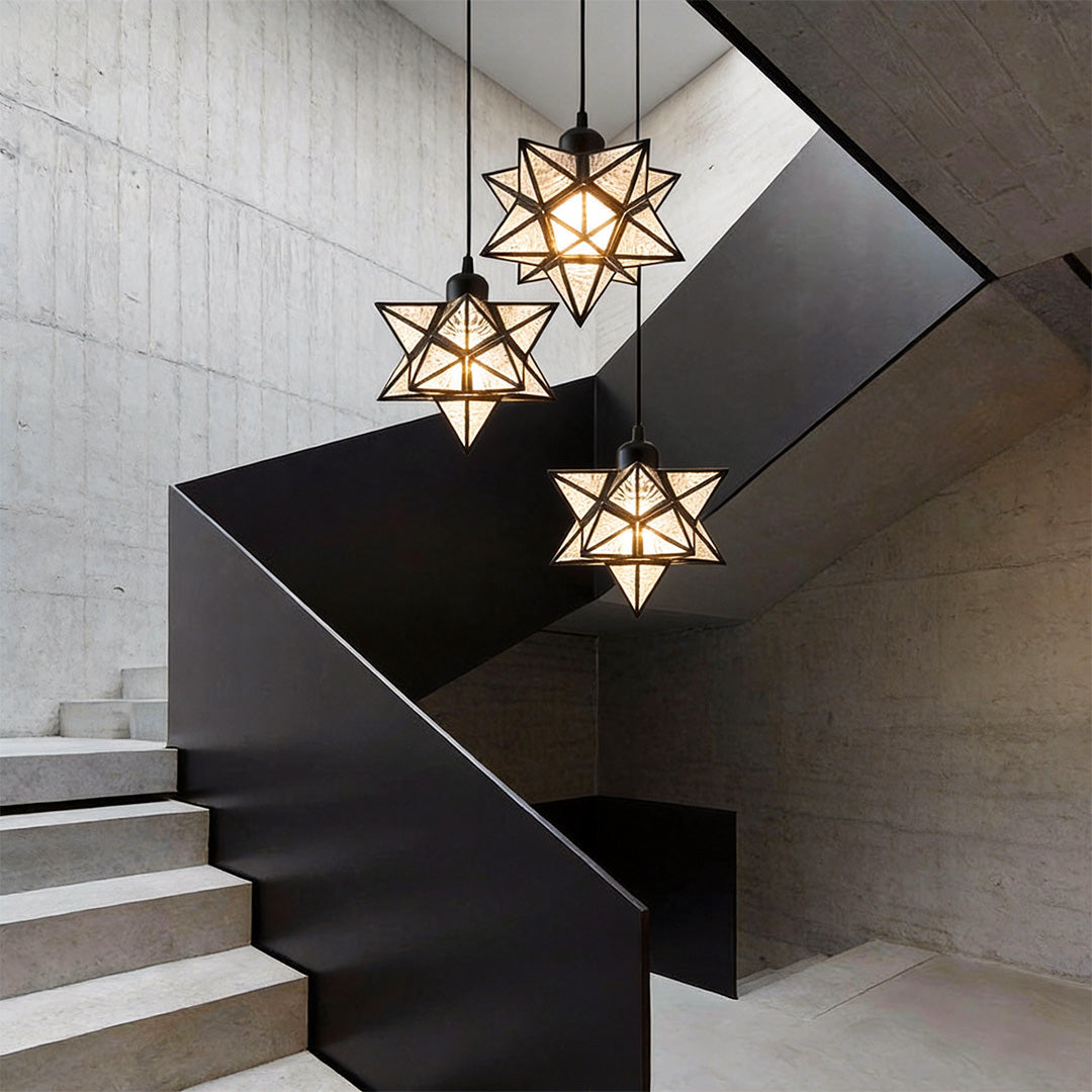 Starburst Pendant Light Modern Metal Ceiling Light