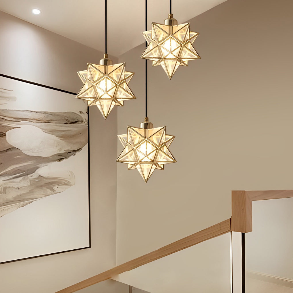 Starburst Pendant Light Modern Metal Ceiling Light
