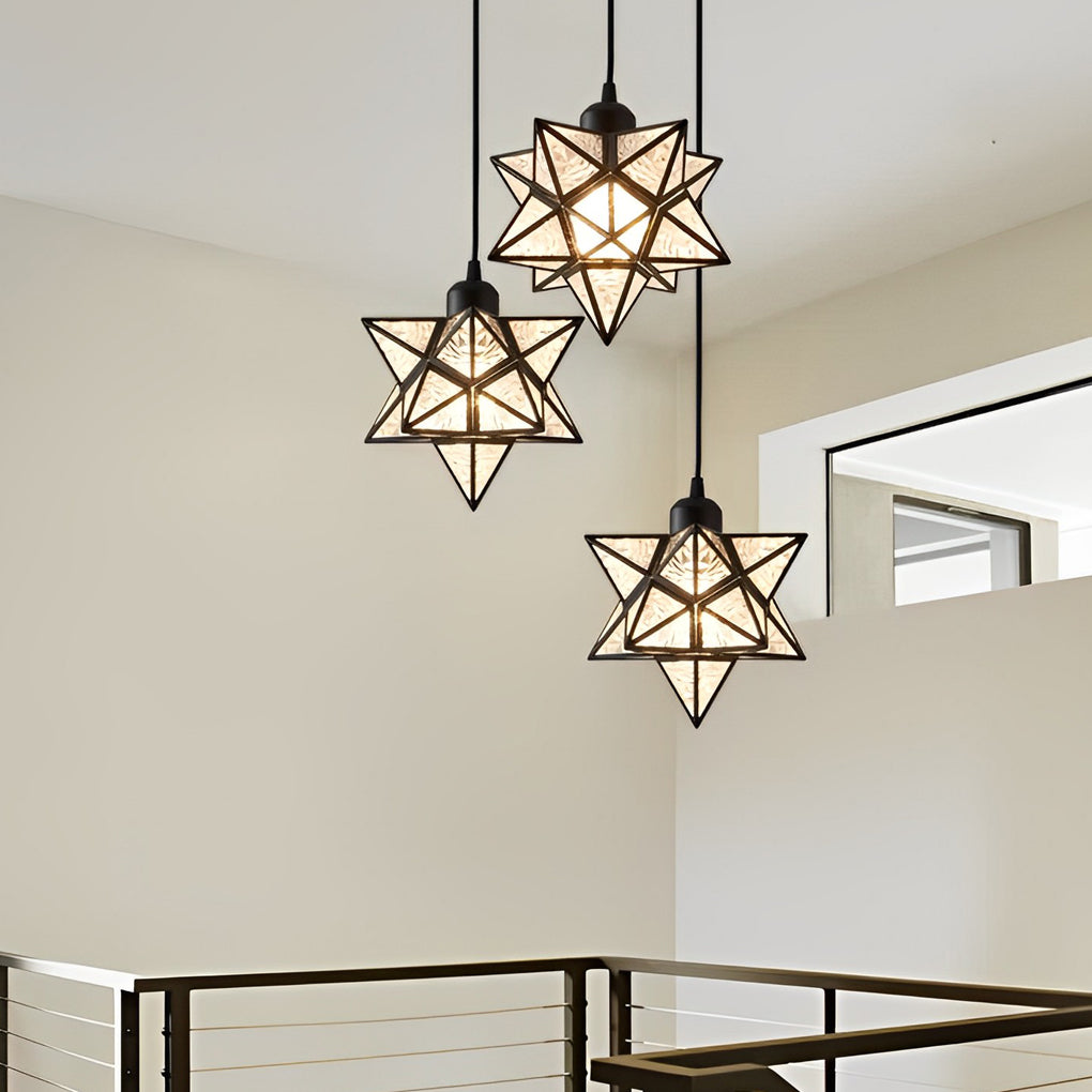 Starburst Pendant Light Modern Metal Ceiling Light