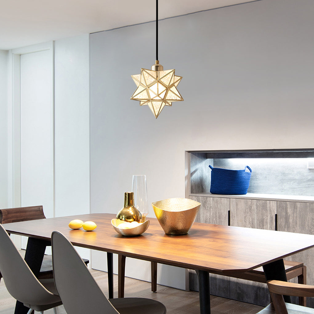Starburst Pendant Light Modern Metal Ceiling Light