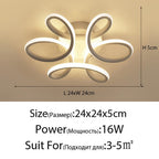 Waves Flower LED Modern Ceiling Light Fixture Flush Mount Lighting Ceiling Lamp