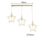 Multi Star Shaped Modern Pendant Lighting Metal Pendant Lighting