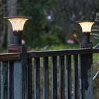 Fence Post Cap Lights Solar Outdoor Waterproof Light