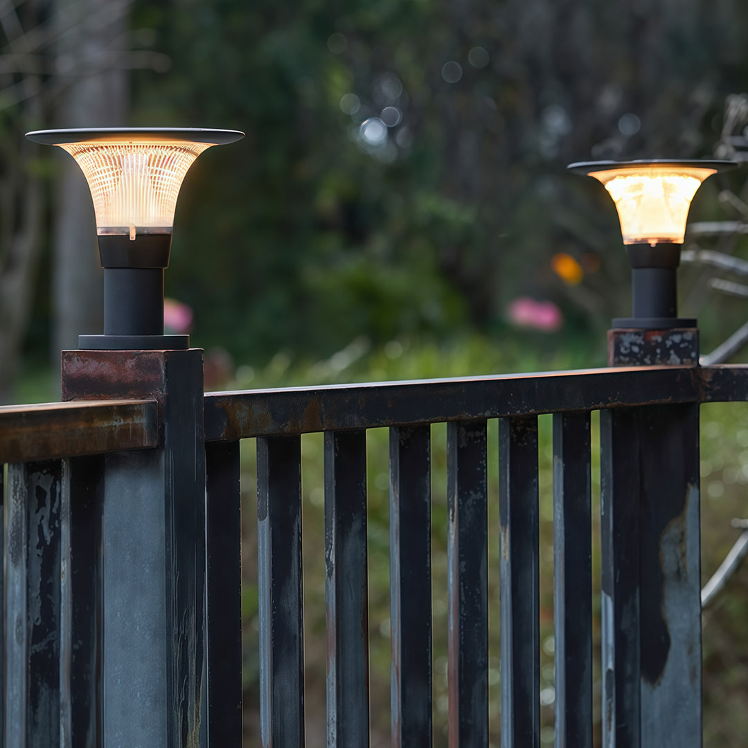 Fence Post Cap Lights Solar Outdoor Waterproof Light