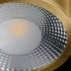 Gold Downlights Nordic Style Round LED Brass and Acrylic Light
