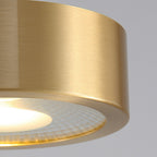 Gold Downlights Nordic Style Round LED Brass and Acrylic Light
