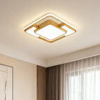 Flush Mount Square Light LED Geometric Overlapping Light