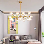 glass sputnik light Modern metal 15-Light Ceiling light