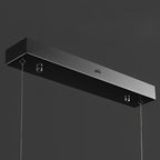 Gold Linear Pendant Light Modern Mountain Shape LED Ceiling Light
