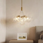 Modern Bubble Chandelier Minimalist Solid Copper Ceiling Light