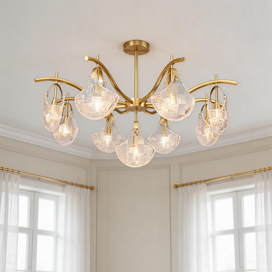 Shell Chandelier Light Modern Luxury Creative Ceiling Light