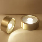 Gold Downlights Nordic Style Round LED Brass and Acrylic Light