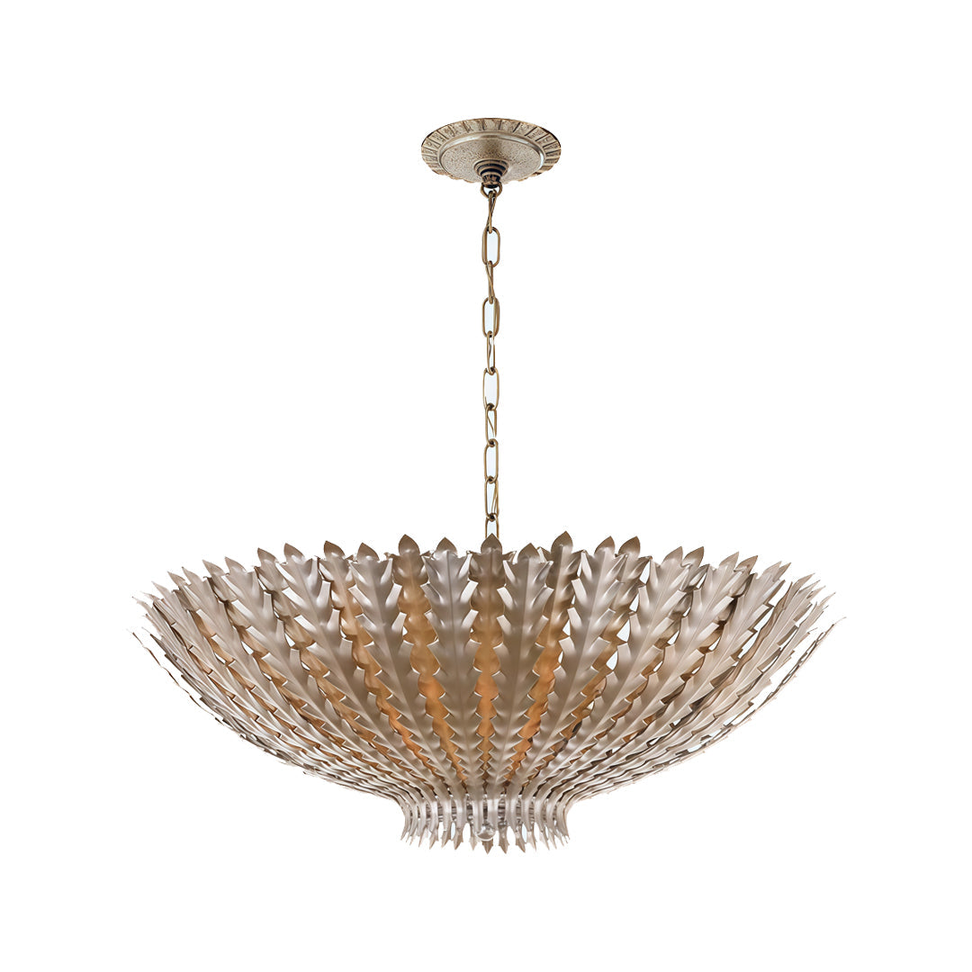 Gold Vintage Chandelier American Gold Leaf Decorate Ceiling Light