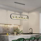 Rounded Corners Rectangular Modern Pendant Lights Ceiling Light