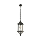 2 PCS Hanging Outdoor Pendant Lights Vintage Glass Ceiling Light