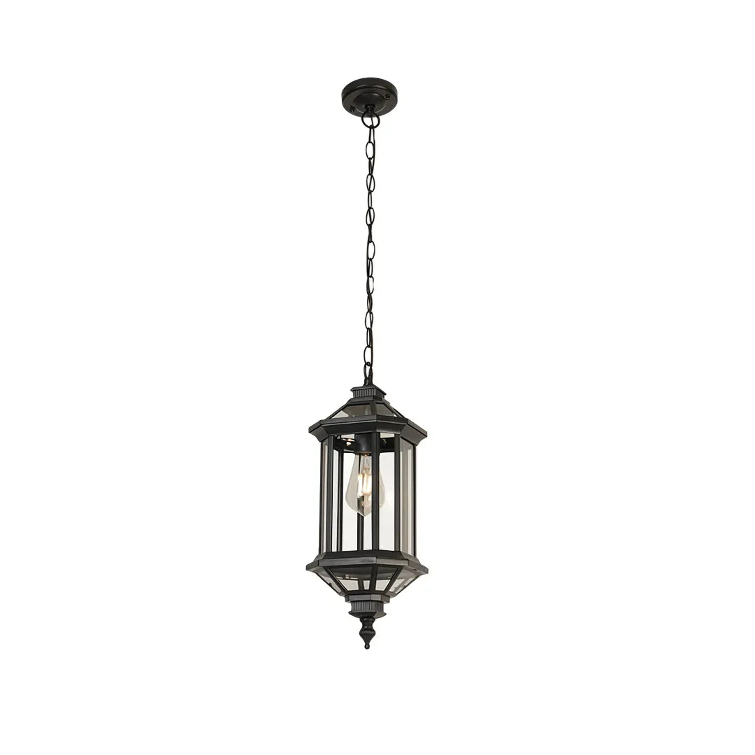 2 PCS Hanging Outdoor Pendant Lights Vintage Glass Ceiling Light