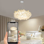 Hanging Petal Light Modern White LED Slices Pendant Light