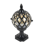 [Open-Box]Glass Aluminum Round Ball Waterproof LED Outdoor Fence Post Lights