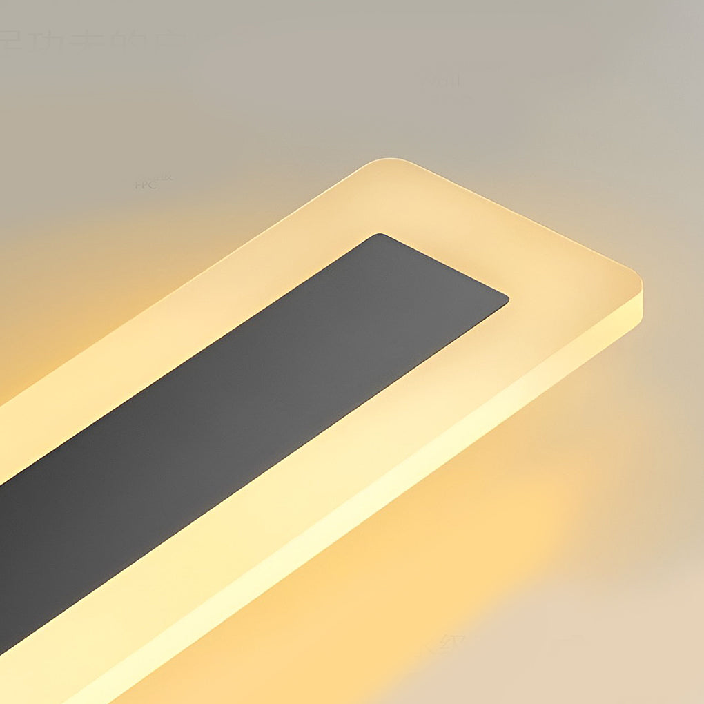 Acrylic Wall Sconce Outdoor Linear Iron Ambiance Light