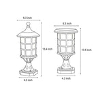 House Pillar Lights Waterproof LED Black Modern Light