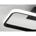 2 Square Acrylic LED Flush Mount Ceiling Light for Corridors