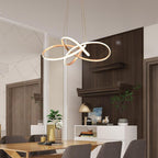 Interweaving Wave Design Pendant Lighting Aluminum Acrylic LED Ceiling Light