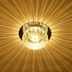 Chandelier Geometric Flush Mount Kitchen Light Fixtures Metal Crystal Ceiling Lights
