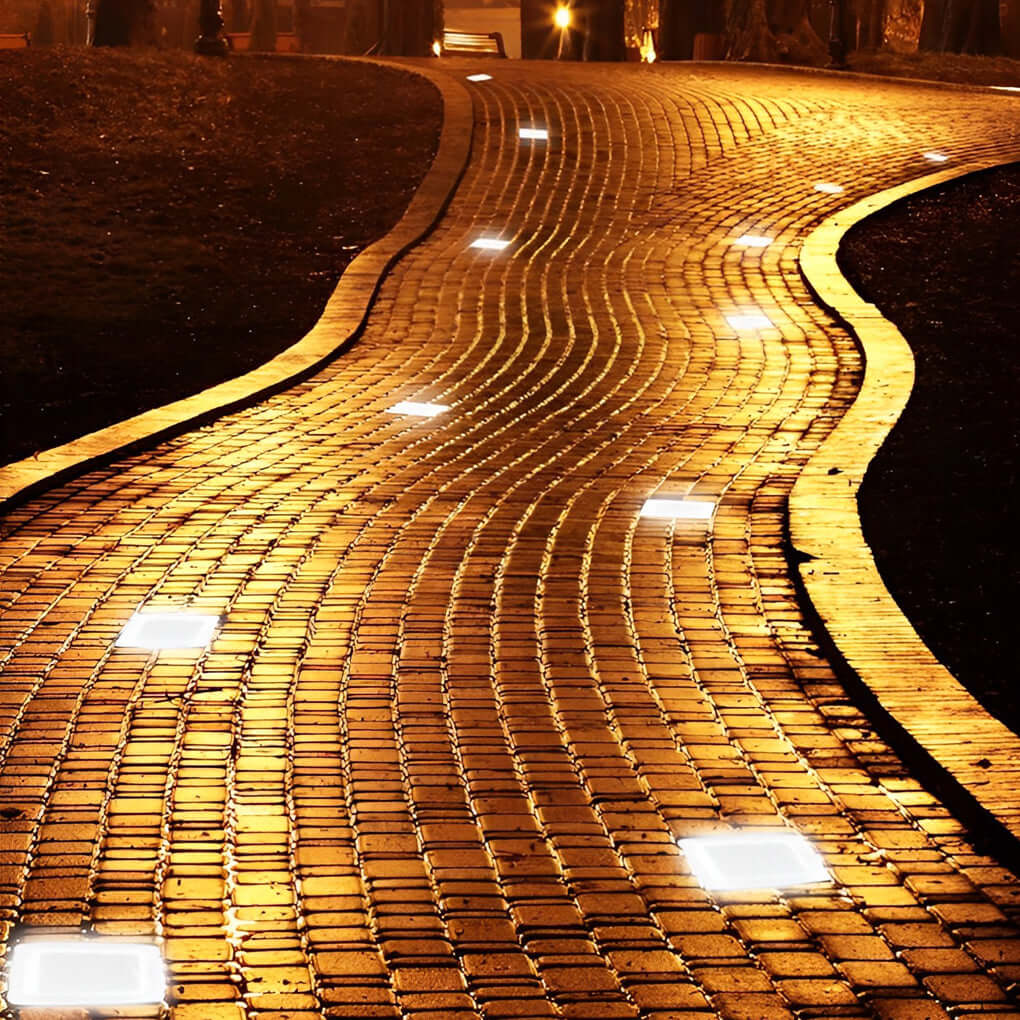 Outdoor Ice Cube Lights Modern Intelligent Solar Step Light