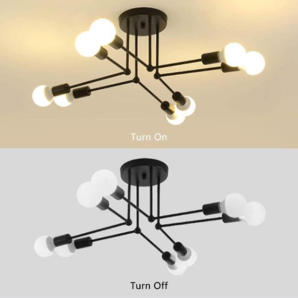 8-light LED Modern Sputnik Chandelier Ceiling Lights Pendant Lighting