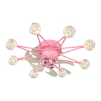 Indoor Ceiling Fans with Lights Star-Shaped Adjustable Light