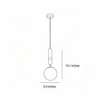 Modern Globe Pendant Light Minimalist Luxury Small Ceiling Light