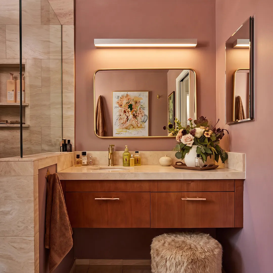 Indoor Wall Washer Light Rectangular LED Bathroom Vanity Light