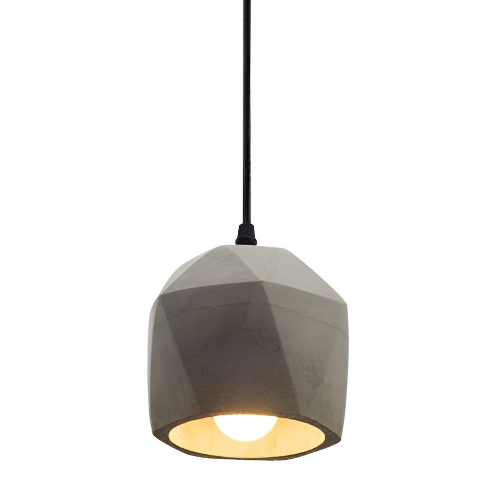 Cement Look Pendant Lights Industrial Style Unique Ceiling Light