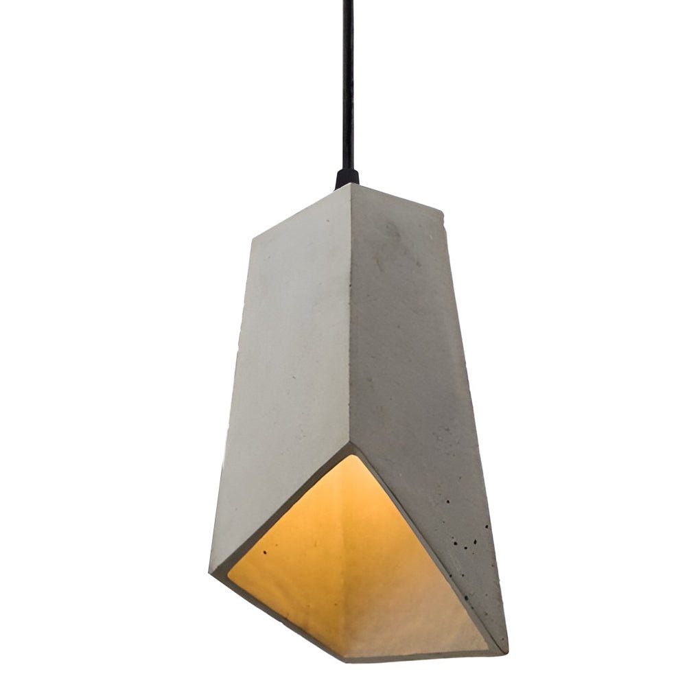Cement Look Pendant Lights Industrial Style Unique Ceiling Light