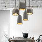 Cement Look Pendant Lights Industrial Style Unique Ceiling Light