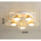 8-light Flower Design Traditional Ceiling Lights Flush Mount Lighting
