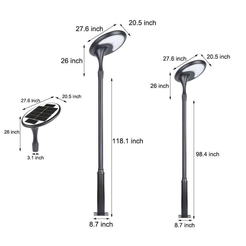 IP65 Outdoor Solar Lamp Post Street Lights for Park