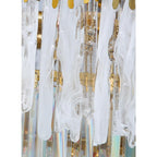 Nordic Style Round Gold Crystal Chandelier: 16” cord, Gold, Neutral Light