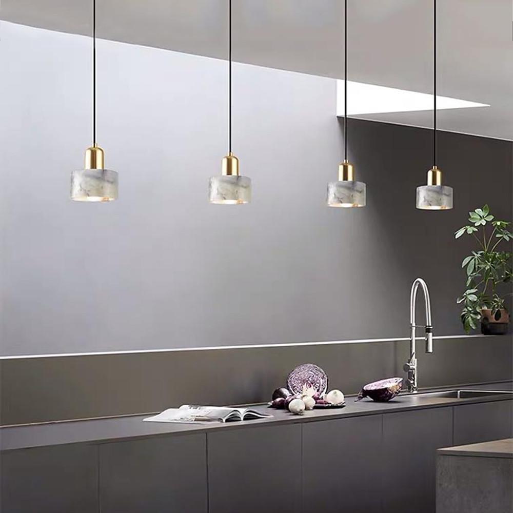Nordic Ceramic Pendant Lighting Marble Metal Ceiling Lights