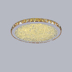 16'' Rounded Antique Painted Metal Crystal LED Modern Ceiling Lights
