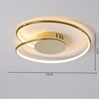 Unusual Flush Mount Ceiling Light Circular Metal Silica Gel LED Light