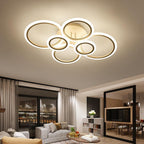 6 Circle Geometric LED Flush Mount Ceiling Light