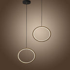 2 Light Round Modern Pendant Lighting Vintage Metal LED Ceiling Light