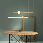 Linear Chandelier Metal Glass Kitchen Dining Room Ceiling Light