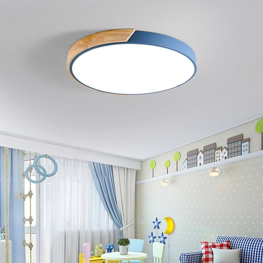 LED Wood Nordic Ceiling Lights Flush Mount Lighting Ceiling Lamp